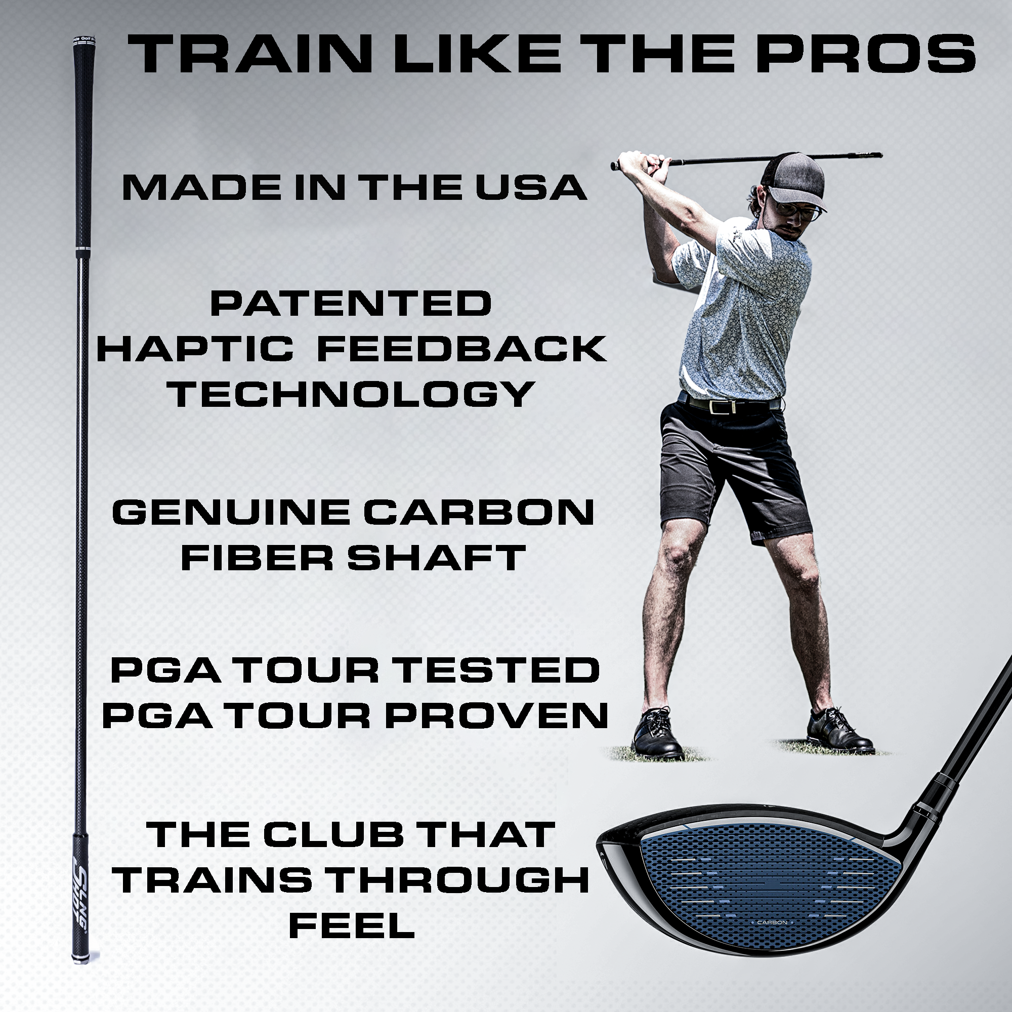 SlingShot ゴルフ 素振り棒 Phantom Phantom - Carbon Fiber Dynamic Golf Training Club – Golf